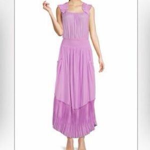 RAMY BROOK Baylor Pleated Blouson Maxi Dress